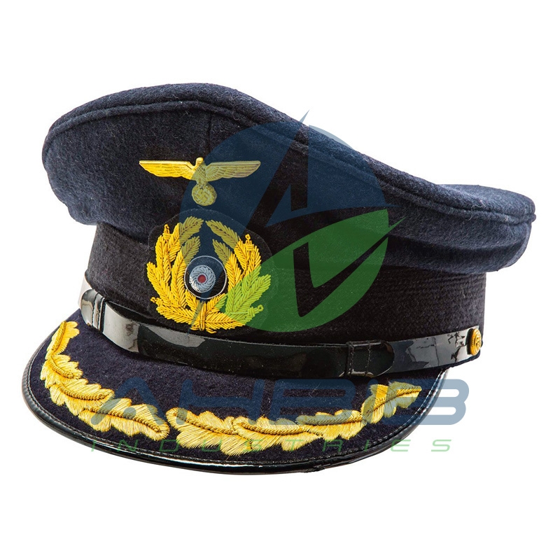 WW2 German Kriegsmarine Captains Cap Black