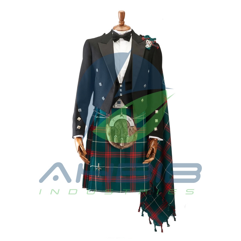 Men Irish Tartan Kilt Outfit To Hire