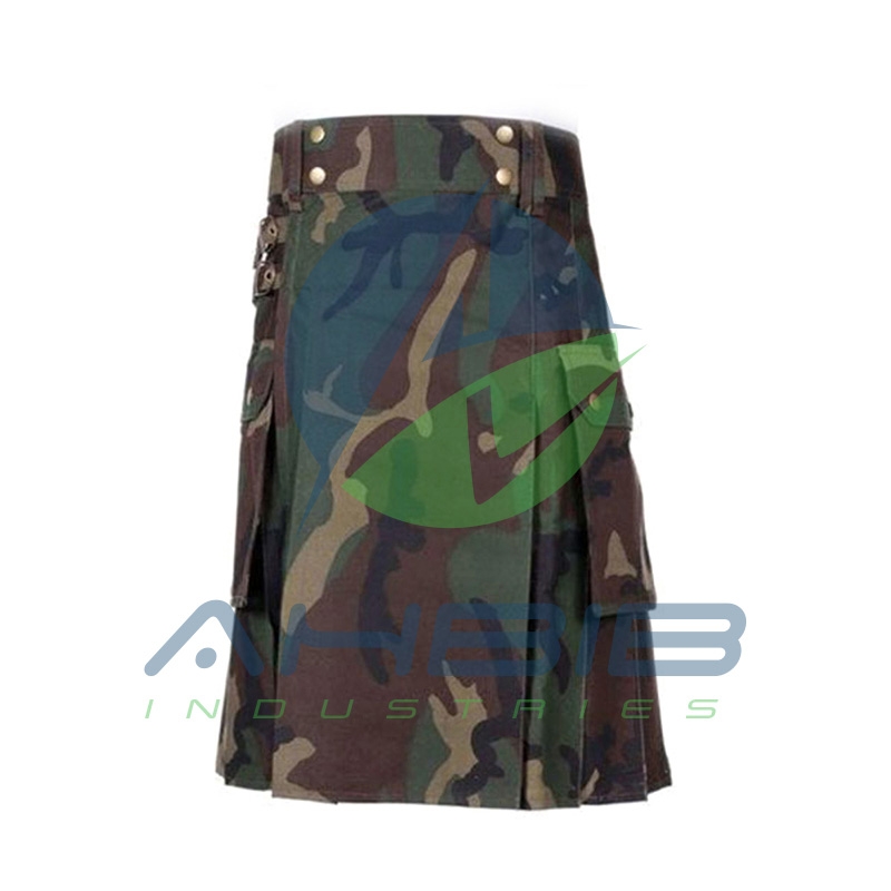 Camouflage Kilt Men Utility Kilt