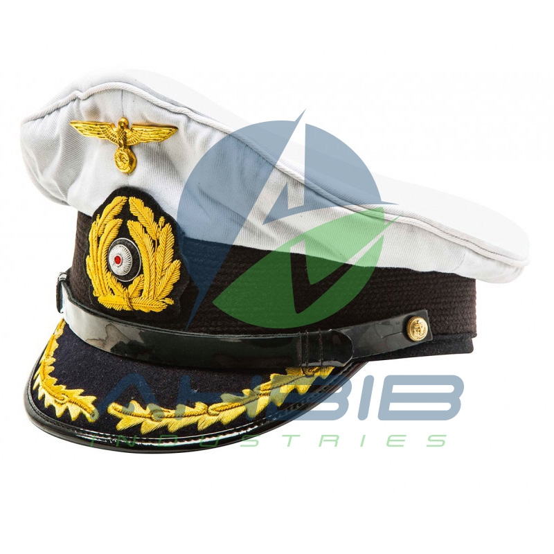 Kriegsmarine Captain Visor Cap White Top