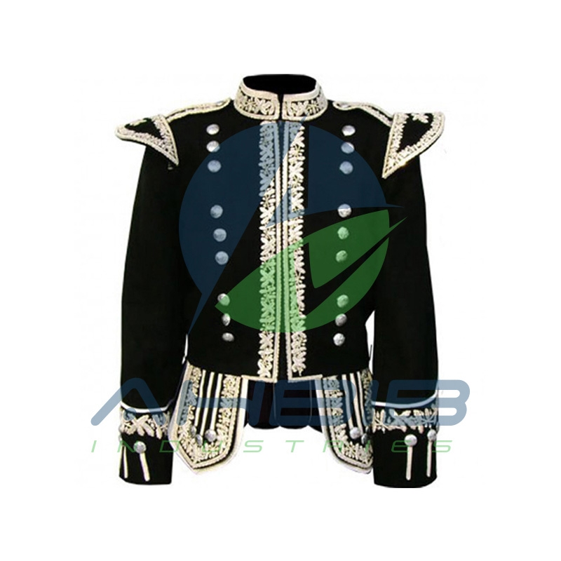 Silver Hand Embroidered Doublet Jacket