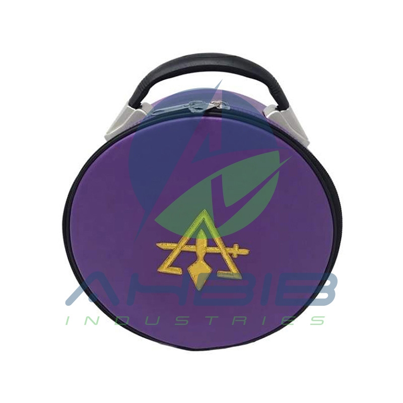 Cryptic Royal & Select Masonic Hat & Cap Case Purple