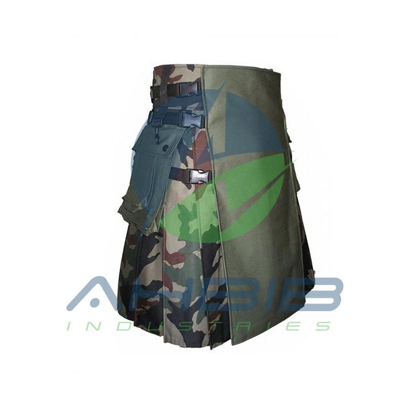 Men Camouflage Kilt