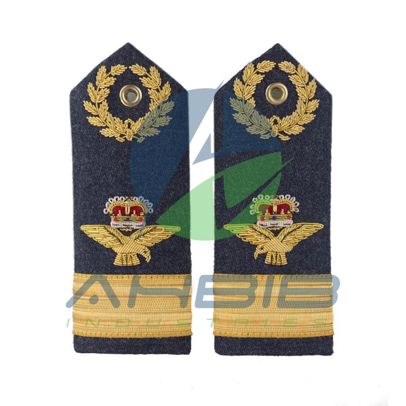 Air Commodore Shoulder Board Epaulette Royal Air Force Regiment RAF Badge