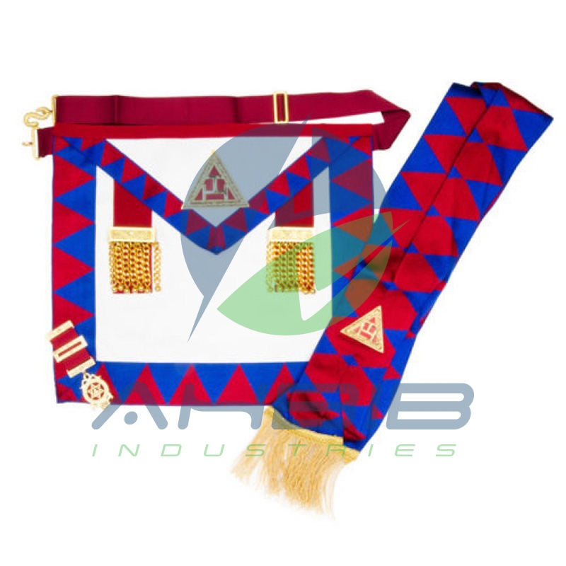 Royal Arch Principals Apron & Sash With Breast Jewel