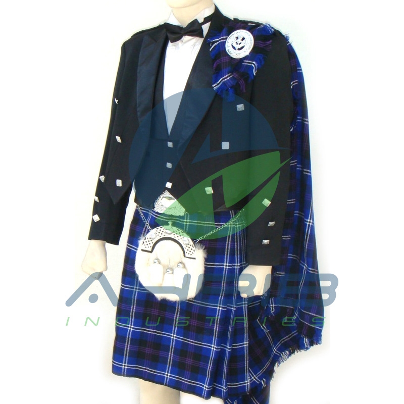 Scottish Prince Charlie Jacket Kilt Outfit Set