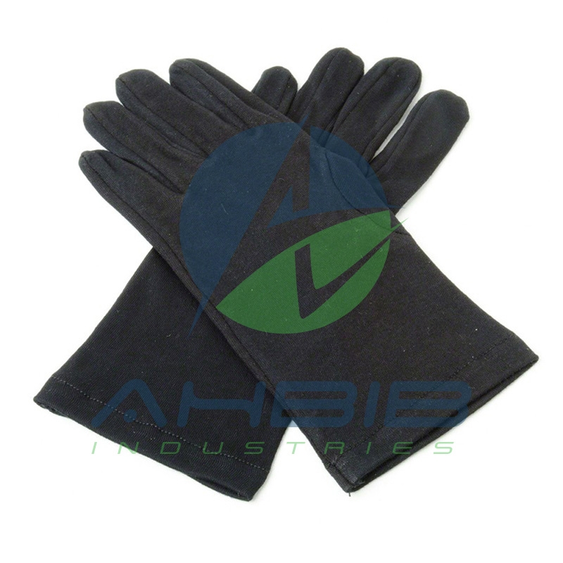 Black Cotton Knights Gloves