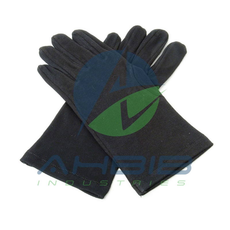 Black Cotton Knights Gloves